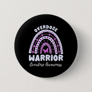 Warrior Overdose Awareness Rainbow 2 6 Cm Round Badge