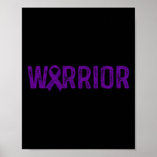 Warrior Pancreatic Cancer Awareness Poster