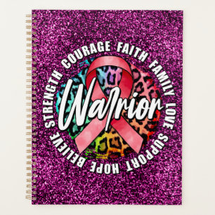 Warrior Pink Ribbon Breast Cancer Awareness Planner