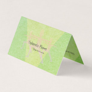 Warrior Pose Yoga Business Card