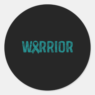 Warrior Post Traumatic Stress Disorder Awareness Classic Round Sticker
