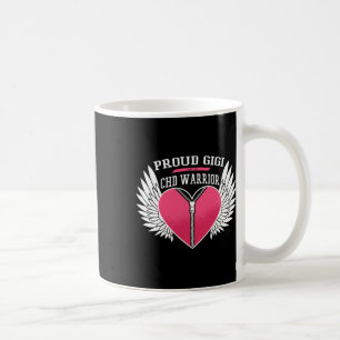 Warrior Proud Gigi Zipper Heart With Angel Wings Coffee Mug