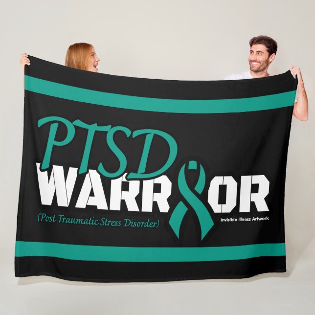 WARRIOR...PTSD FLEECE BLANKET (In Situ)