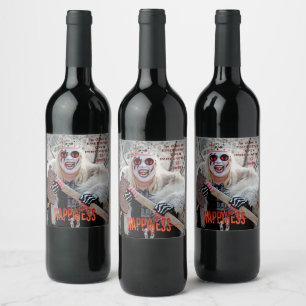 Warrior Queen Happiness Wine Label! Label