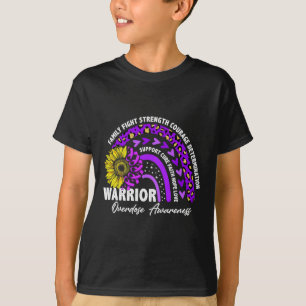Warrior Rainbow Purple Ribbon Overdose Awareness T-Shirt