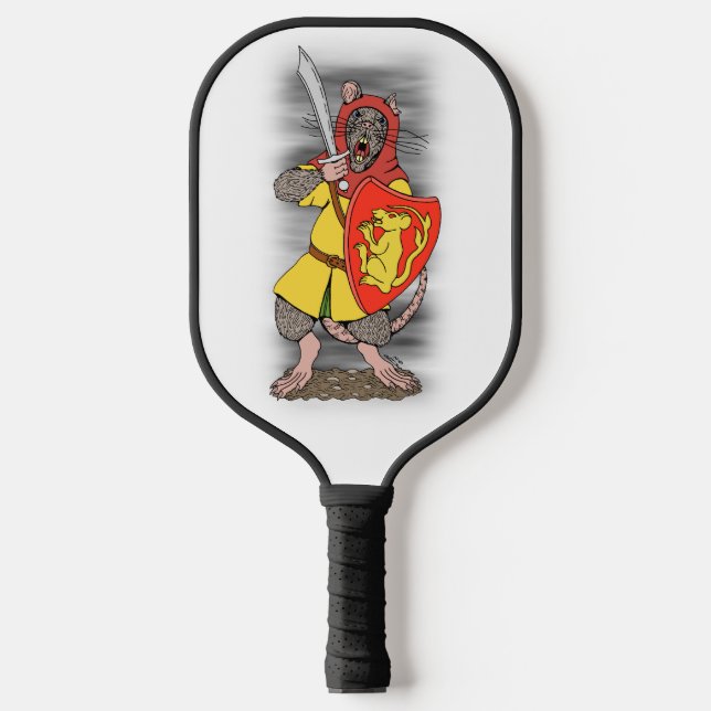 Warrior Rat with Falchion Pickleball Paddle (Front)
