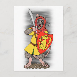 Warrior Rat with Falchion Postcard