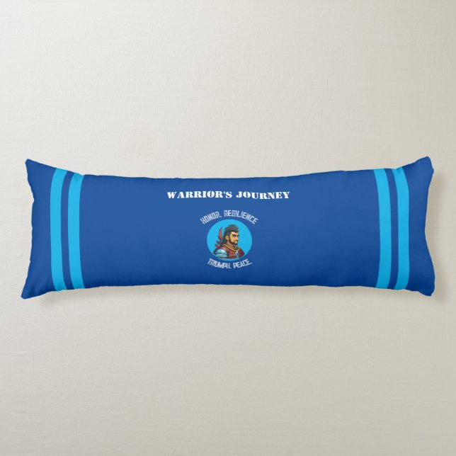 Warrior’s Path Body Pillow: A Creed of Courage Cushion (Front)