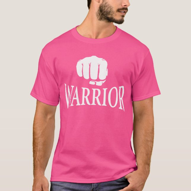 Warrior Shirt Fighter Tee Boxer Fist Punch Uppercu (Front)