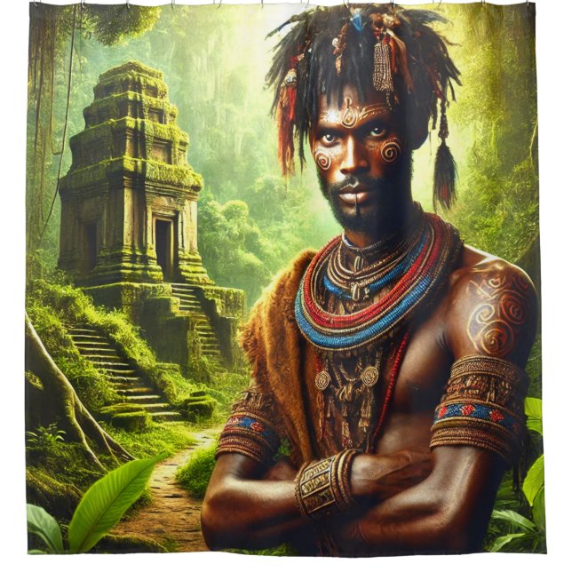 Warrior Shower Curtain (Front)