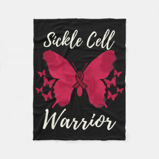 Warrior Sickle Cell Awareness 9  Fleece Blanket