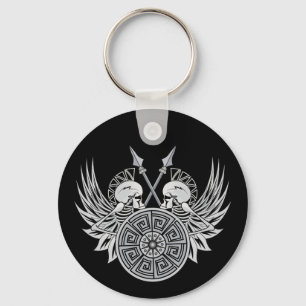 Warrior Skulls Key Ring