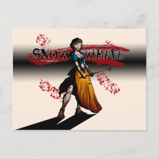 warrior snow white post card