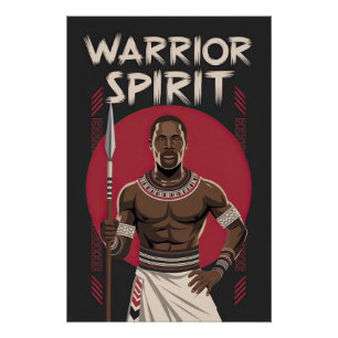 Warrior Spirit – African Heritage Poster