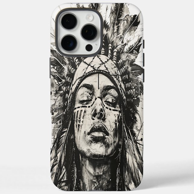 Warrior spirit in artistic form Case-Mate iPhone case (Back)