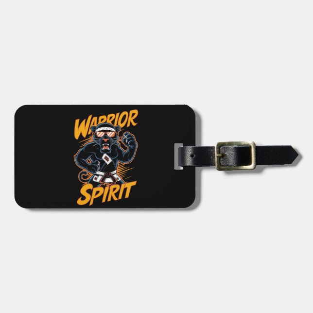 Warrior Spirit Luggage Tag (Front Horizontal)