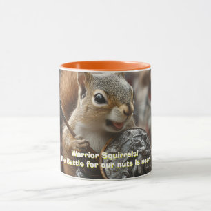 Warrior Squirrels Two-Tone Coffee Mug