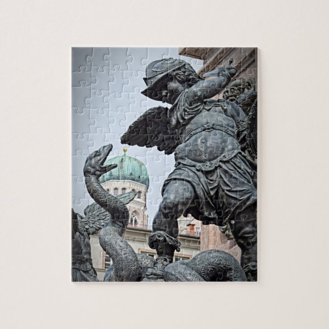 Warrior Statue in Munich - 8x10 - 110 pcs Jigsaw Puzzle (Vertical)