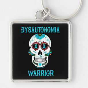 Warrior/Sugar skull...Dysautonomia Key Ring