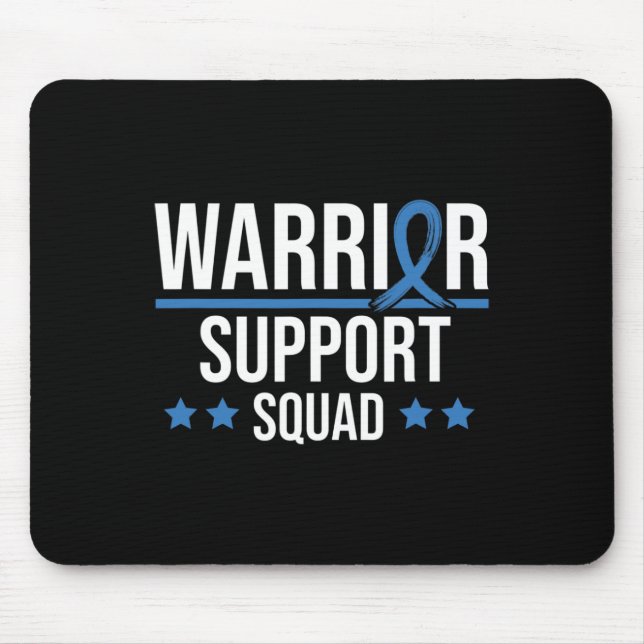 Warrior Support Squad Diabetes Awareness  Mouse Mat (Front)