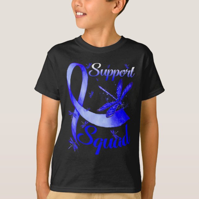 Warrior Support Squad Dragonfly Alopecia Awareness T-Shirt (Front)