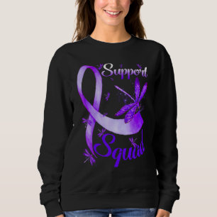 Warrior Support Squad Dragonfly Alzheimer's Awaren Sweatshirt