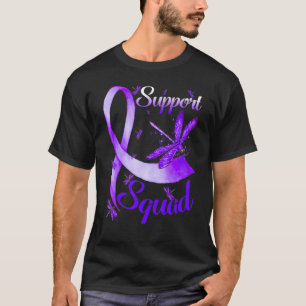 Warrior Support Squad Dragonfly Alzheimer's Awaren T-Shirt