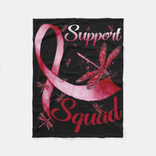 Warrior Support Squad Dragonfly Brain Aneurysm Awa Fleece Blanket