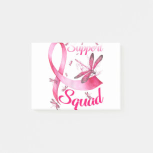 Warrior Support Squad Dragonfly Breast Cancer Awar Post-it Notes