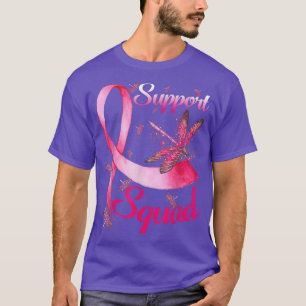 Warrior Support Squad Dragonfly Breast Cancer Awar T-Shirt