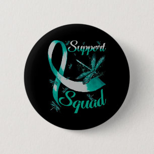 Warrior Support Squad Dragonfly Polycystic Kidney 6 Cm Round Badge