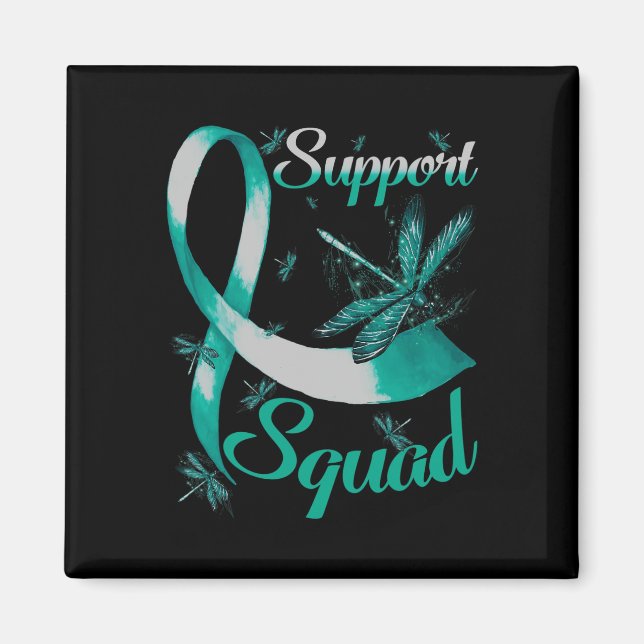 Warrior Support Squad Dragonfly Polycystic Kidney  Magnet (Front)