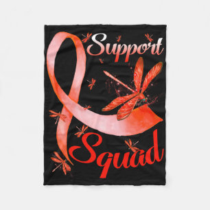 Warrior Support Squad Dragonfly Rsd Crps Awareness Fleece Blanket
