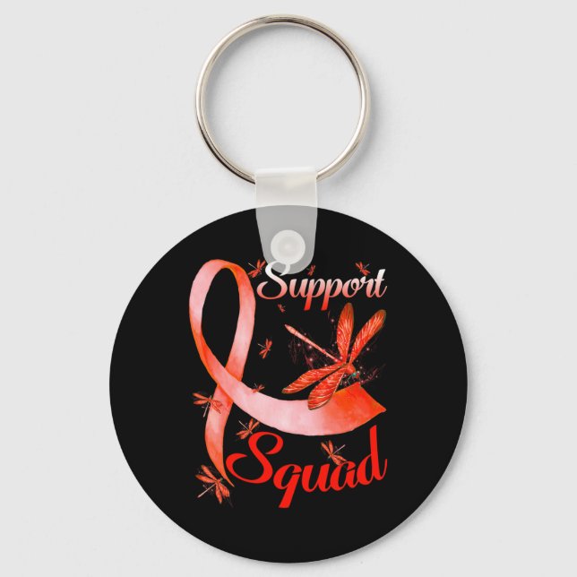 Warrior Support Squad Dragonfly RSD CRPS Awareness Key Ring (Front)