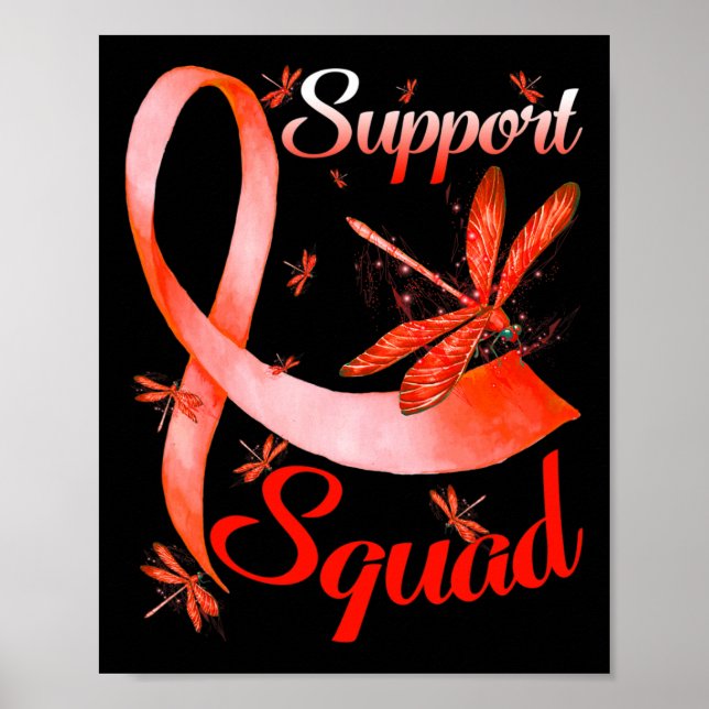 Warrior Support Squad Dragonfly Rsd Crps Awareness Poster (Front)