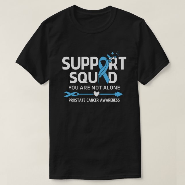 Warrior Support Squad Prostate Cancer Awareness Fe T-Shirt (Design Front)