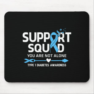 Warrior Support Squad Type 1 Diabetes Awareness Fe Mouse Mat