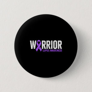 Warrior survivor fighter lupus awareness sle 6 cm round badge