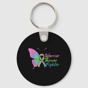 Warrior Thriver Fighter Metastatic Breast Cancer Key Ring