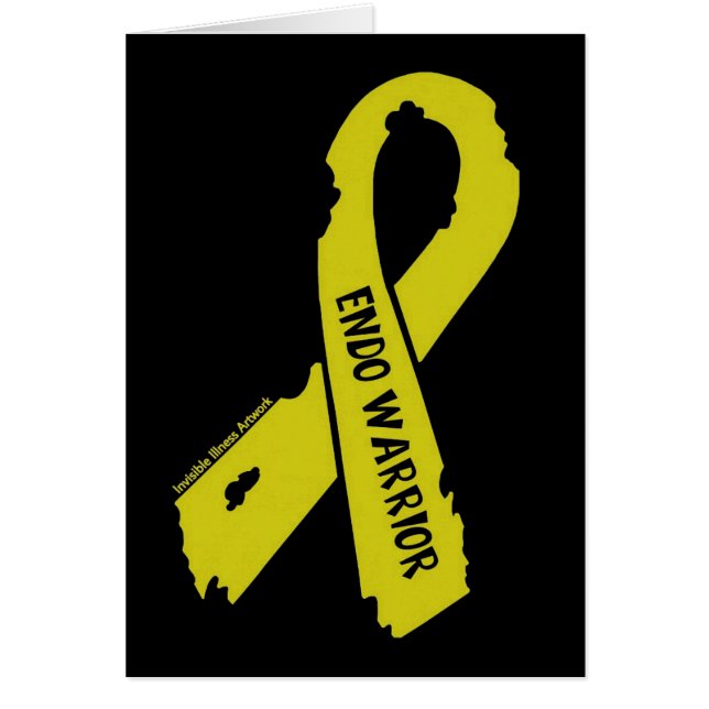 Warrior/ torn ribbon...Endometriosis (Front)
