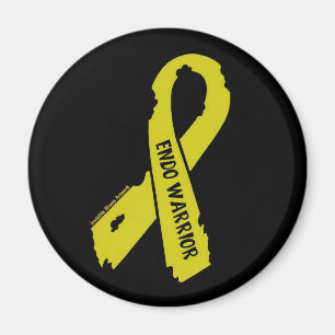 Warrior/ torn ribbon...Endometriosis Magnet