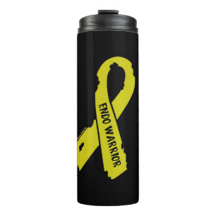 Warrior/ torn ribbon...Endometriosis Thermal Tumbler