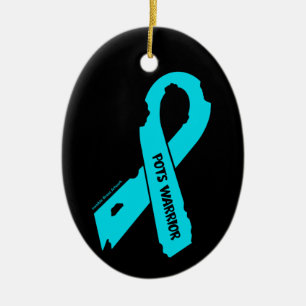 Warrior/Torn Ribbon...POTS Ceramic Tree Decoration