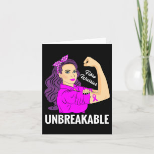 Warrior Unbreakable Fibromyalgia Awareness Tee Card