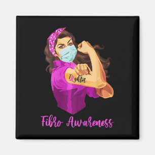 Warrior Unbreakable - Fighter Fibromyalgia Awarene Magnet