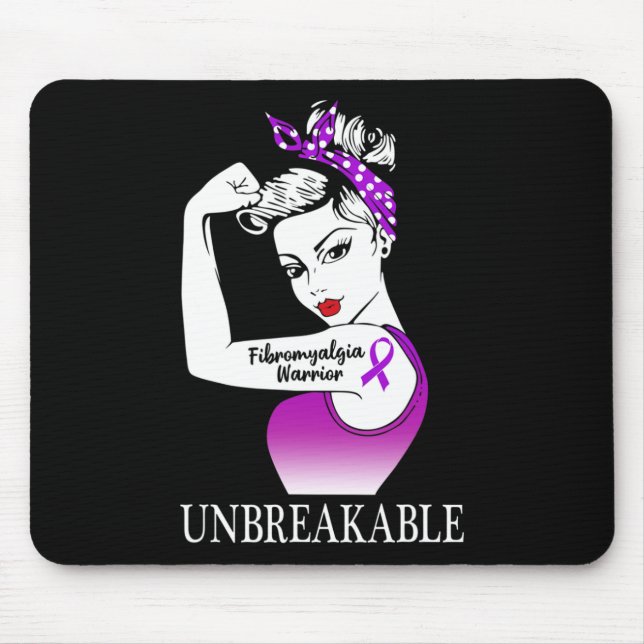 Warrior Unbreakable Strong Women  Mouse Mat (Front)