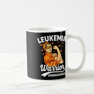 Warrior Unbreakable Support Leukaemia Awareness Coffee Mug