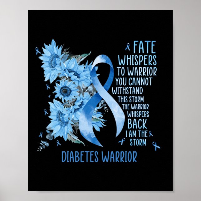 Warrior Whispers To Fate I Am The Storm  Poster (Front)