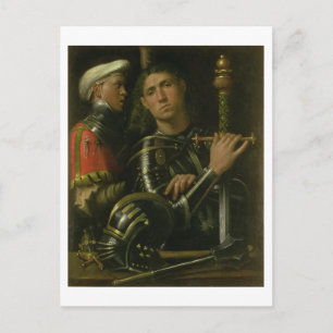 Warrior with Groom (oil) Postcard