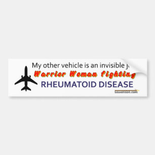 Warrior Woman fighting RA / RD Bumper Sticker